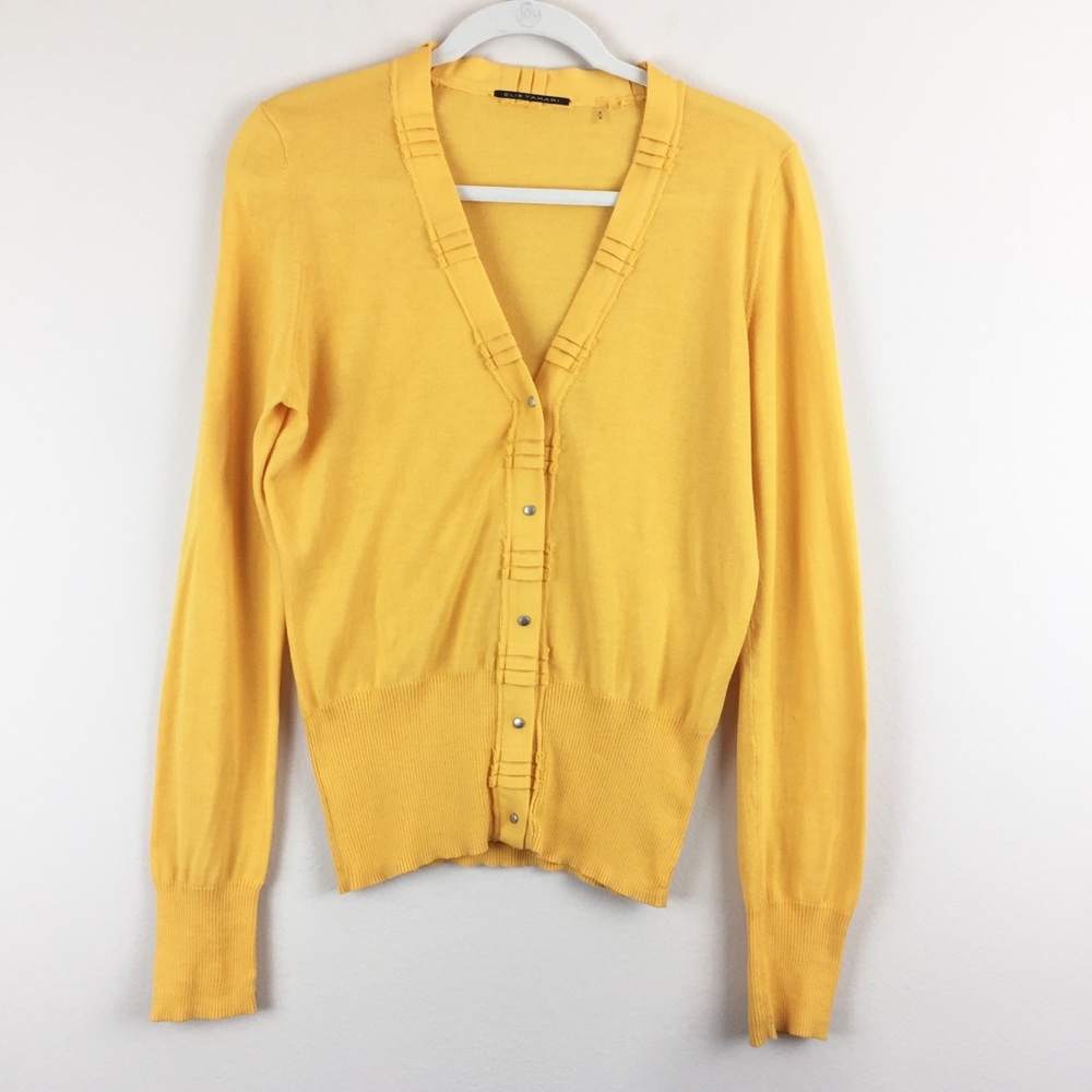 Elie Tahari Snap Up Lightweight Cardigan Size M